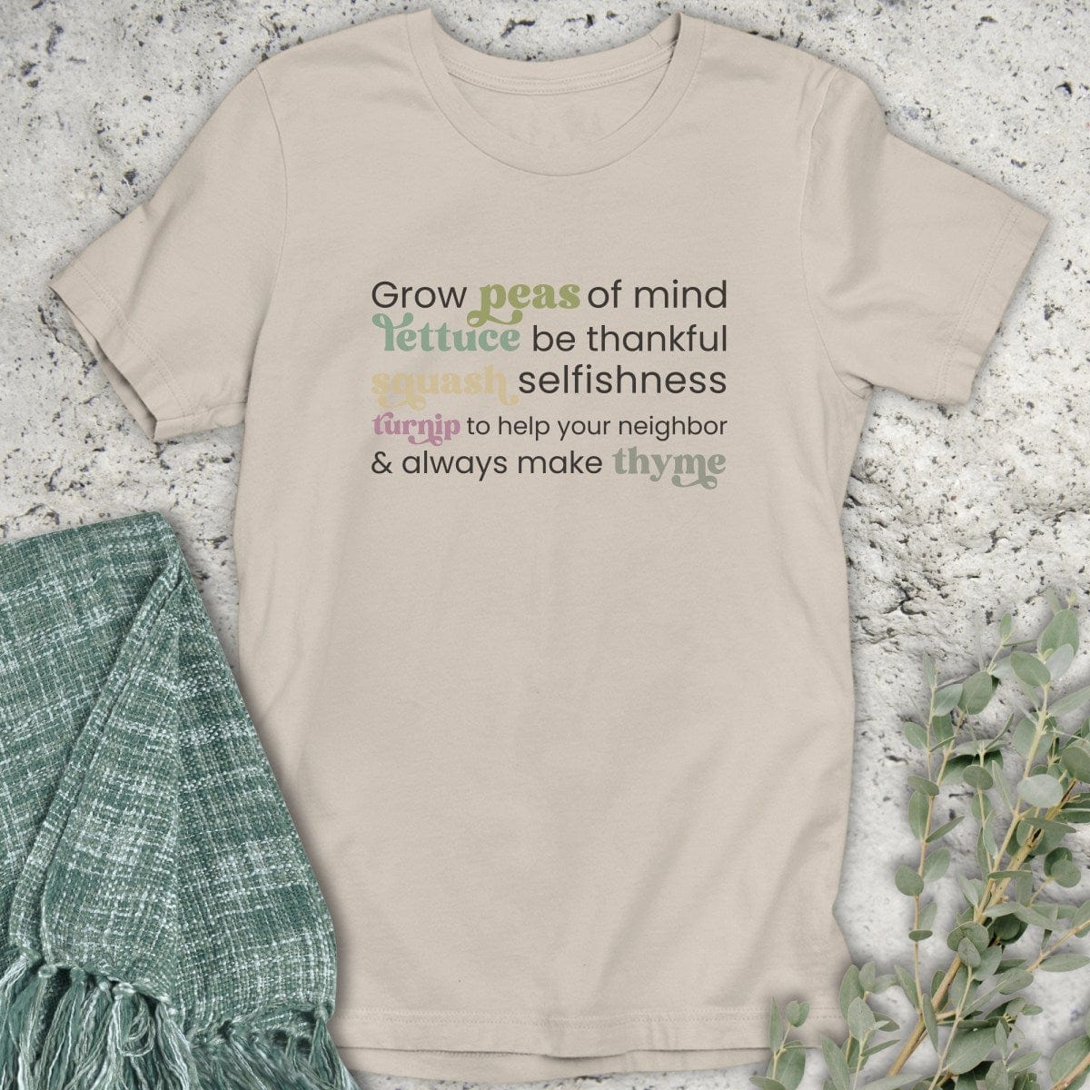 Stepping Green T-Shirt Vegetable T-Shirt