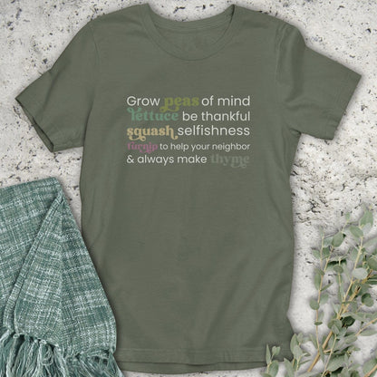 Stepping Green T-Shirt Vegetable T-Shirt
