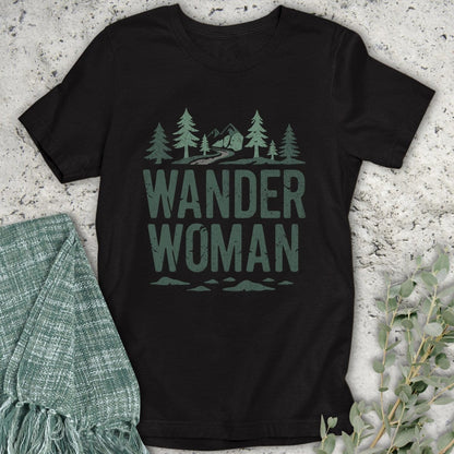 Stepping Green T-Shirt Wander Woman Forest T-Shirt