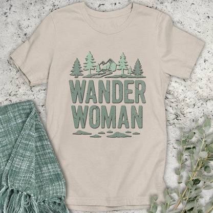 Stepping Green T-Shirt Wander Woman Forest T-Shirt