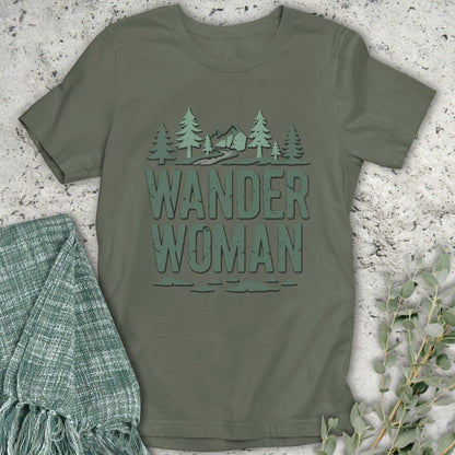Stepping Green T-Shirt Wander Woman Forest T-Shirt