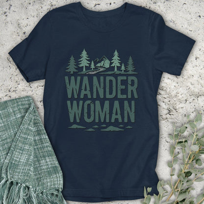 Stepping Green T-Shirt Wander Woman Forest T-Shirt