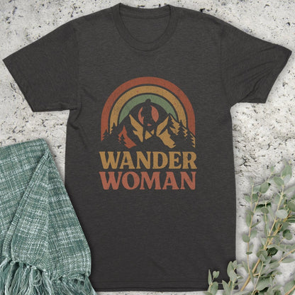 Stepping Green T-Shirt Wander Woman Rainbow Organic T-Shirt