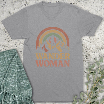 Stepping Green T-Shirt Wander Woman Rainbow T-Shirt