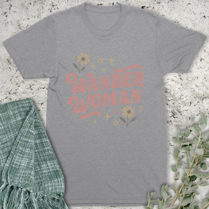 Stepping Green T-Shirt Wander Woman Retro T-Shirt