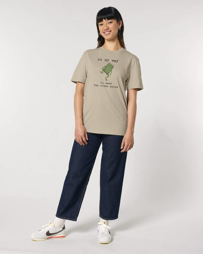Stepping Green T-Shirt Weird Vibes Frog T-Shirt