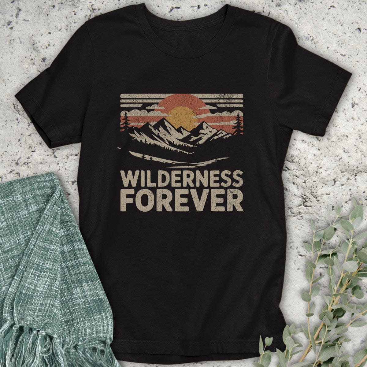 Stepping Green T-Shirt Wilderness Forever T-Shirt