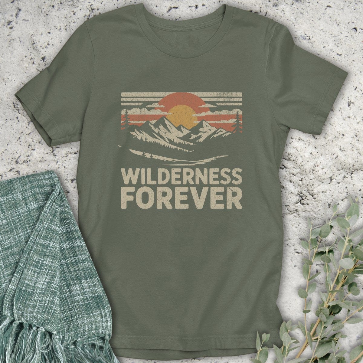 Stepping Green T-Shirt Wilderness Forever T-Shirt