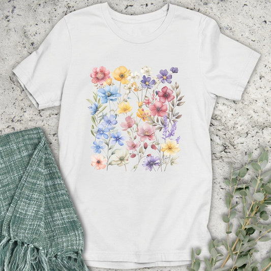 Stepping Green T-Shirt Wildflowers T-Shirt