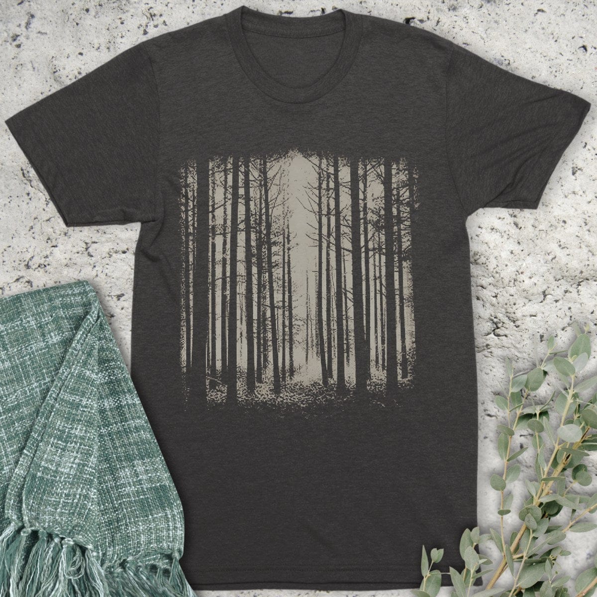 Stepping Green T-Shirt Woods Organic T-Shirt