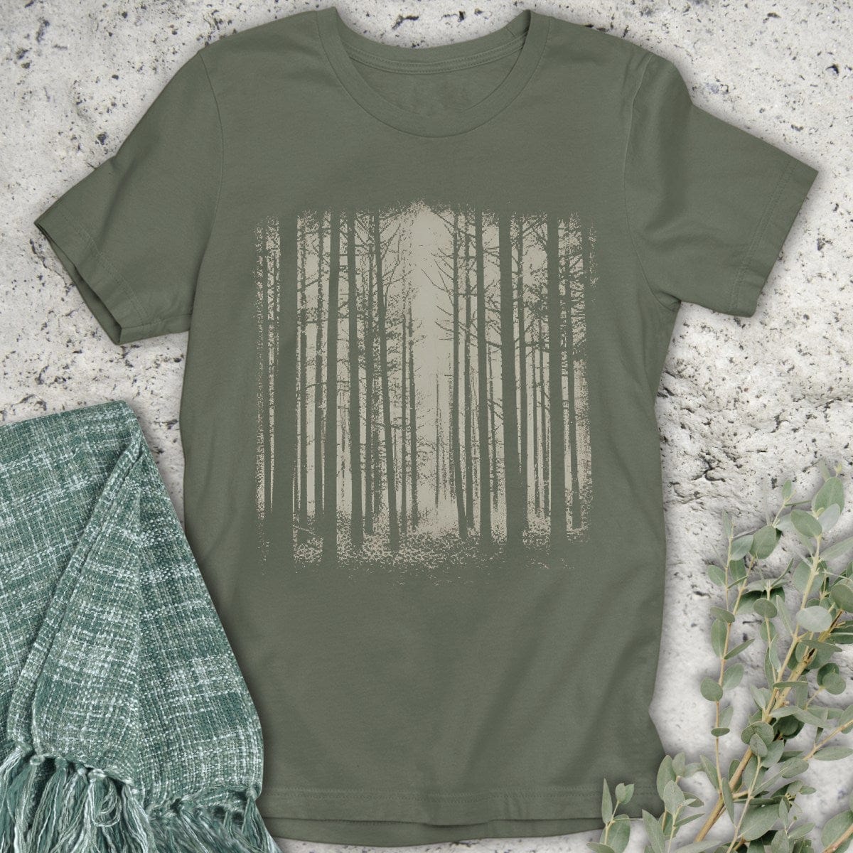 Stepping Green T-Shirt Woods T-Shirt