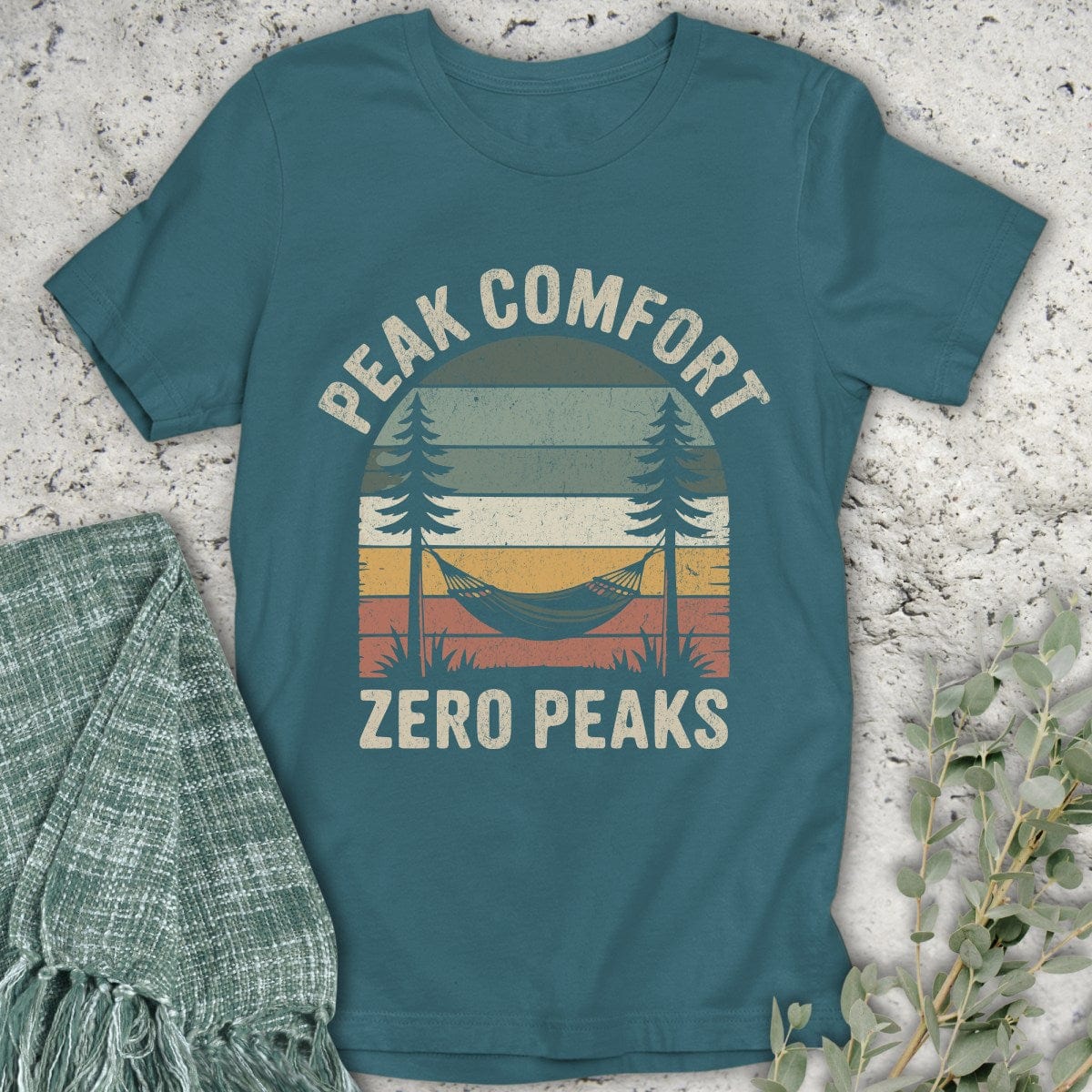 Stepping Green T-Shirt Zero Peaks Rainbow T-Shirt