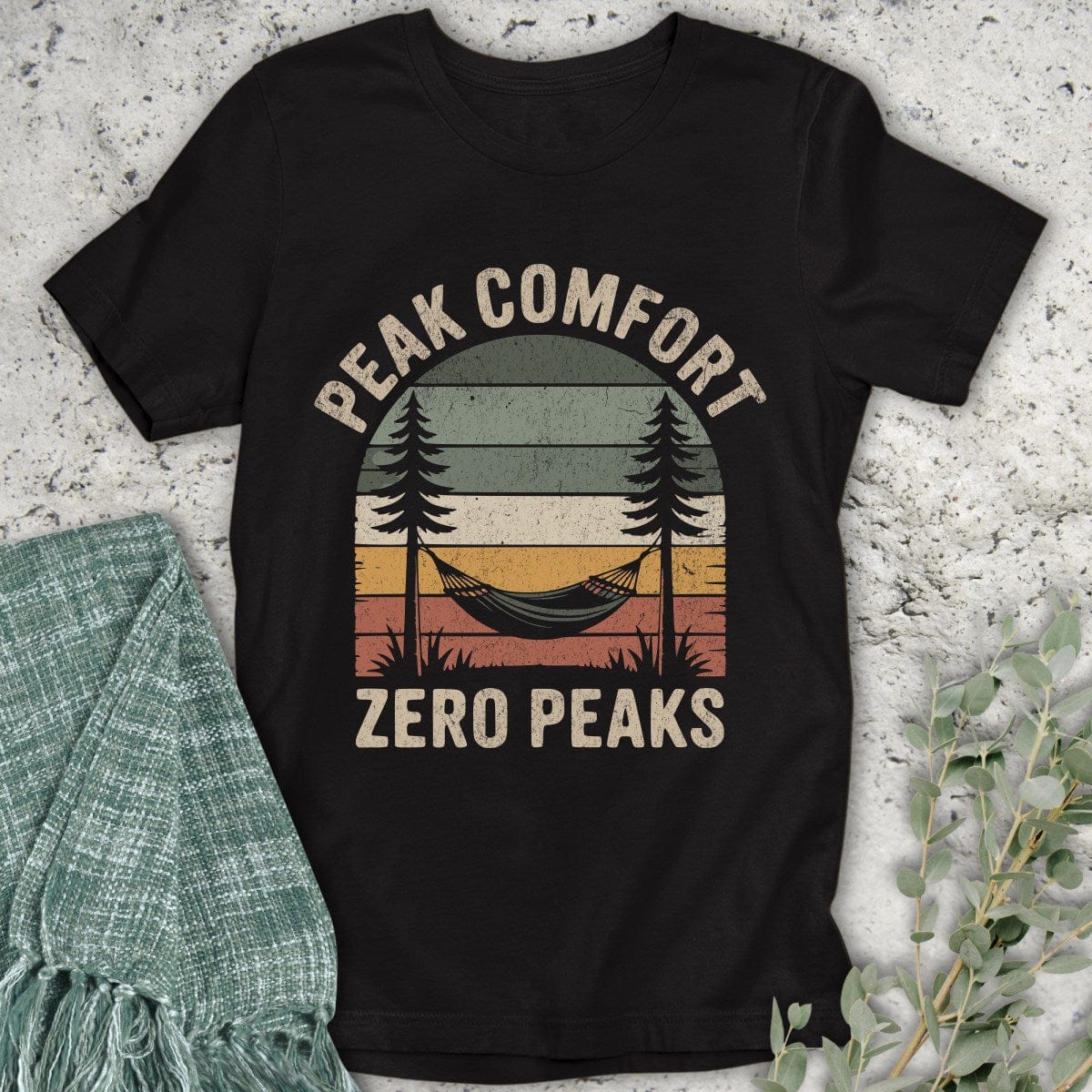 Stepping Green T-Shirt Zero Peaks Rainbow T-Shirt