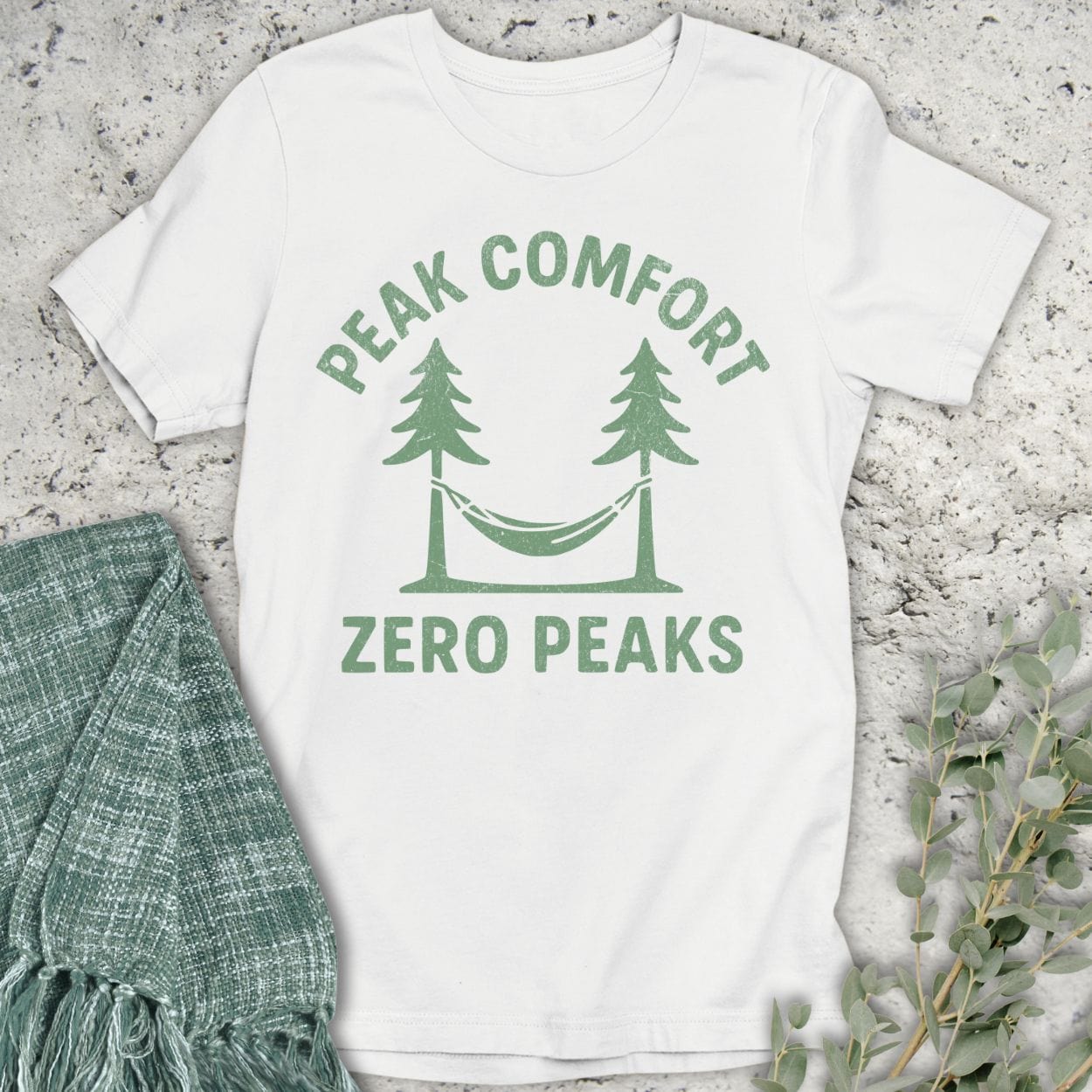 Stepping Green T-Shirt Zero Peaks T-Shirt