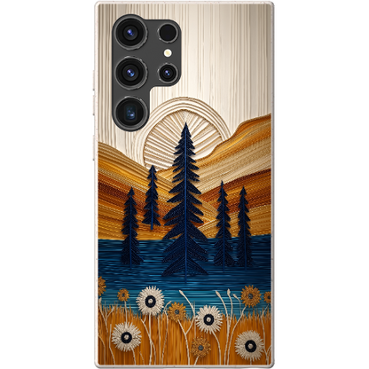 Folded Paper Mountain Bio Case