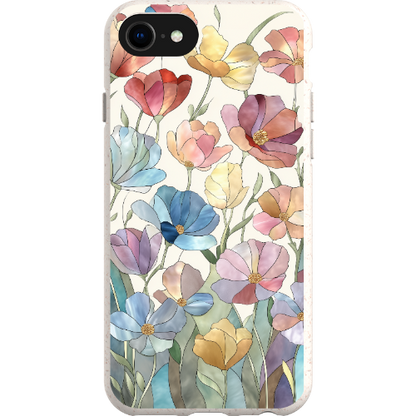 Stained Glass Flowers Bio Case
