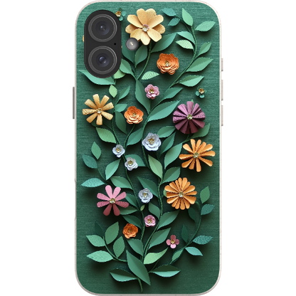Paper Cut Colorful Floral Bio Case