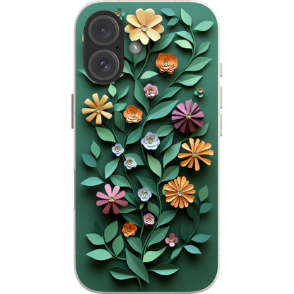 Paper Cut Colorful Floral Bio Case