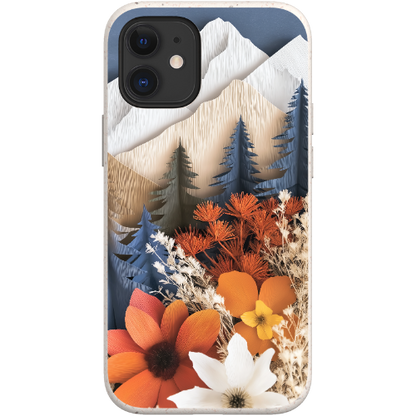 Paper Floral Mountain Bio Case