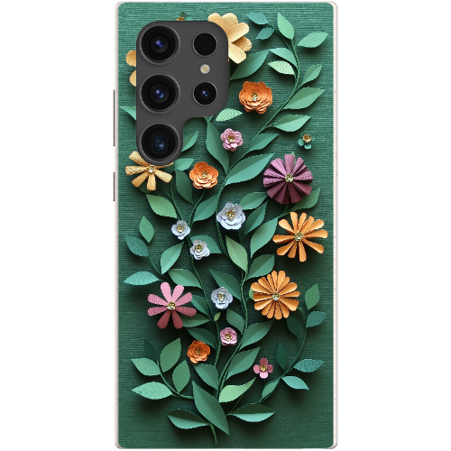 Paper Cut Colorful Floral Bio Case