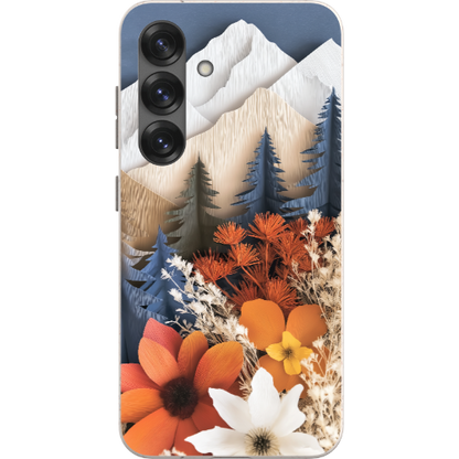 Paper Floral Mountain Bio Case