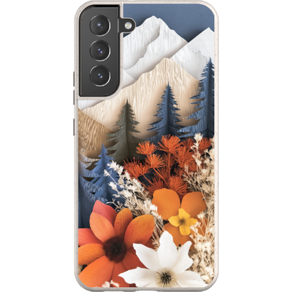Paper Floral Mountain Bio Case