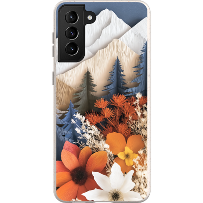 Paper Floral Mountain Bio Case