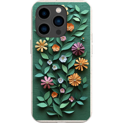 Paper Cut Colorful Floral Bio Case
