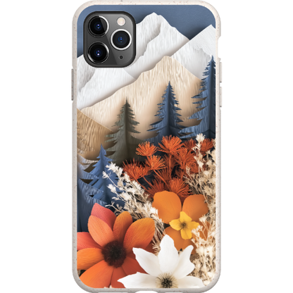 Paper Floral Mountain Bio Case