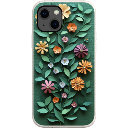Paper Cut Colorful Floral Bio Case