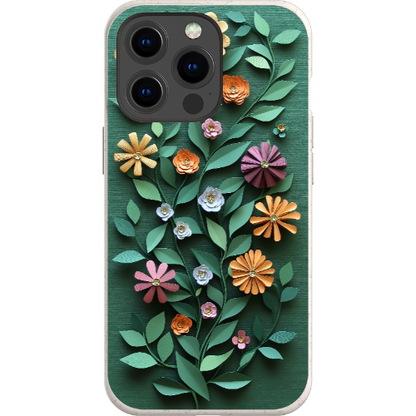Paper Cut Colorful Floral Bio Case