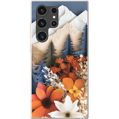Paper Floral Mountain Bio Case