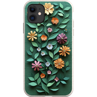 Paper Cut Colorful Floral Bio Case