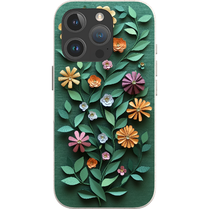 Paper Cut Colorful Floral Bio Case
