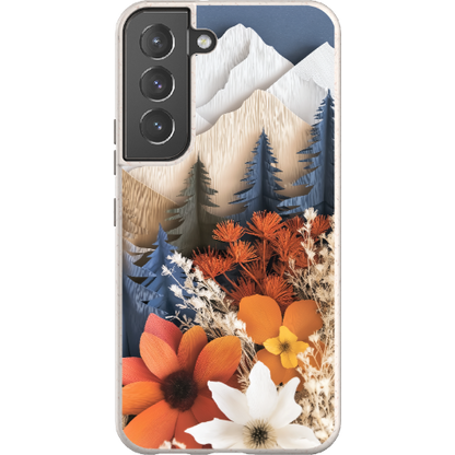 Paper Floral Mountain Bio Case