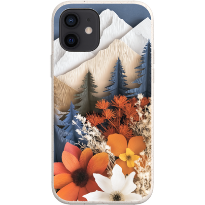 Paper Floral Mountain Bio Case
