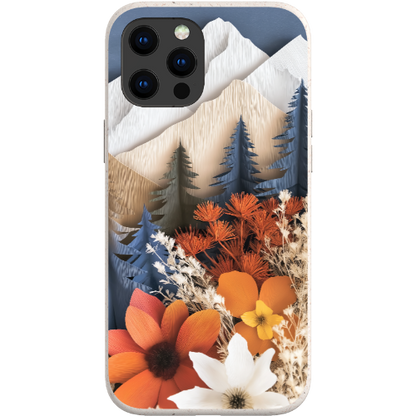 Paper Floral Mountain Bio Case
