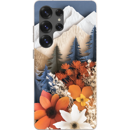 Paper Floral Mountain Bio Case