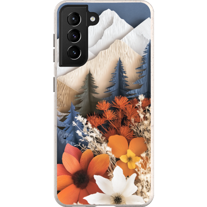 Paper Floral Mountain Bio Case