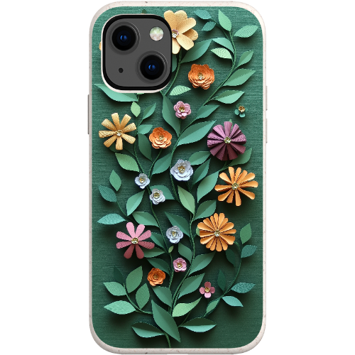 Paper Cut Colorful Floral Bio Case
