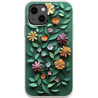 Paper Cut Colorful Floral Bio Case