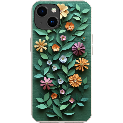 Paper Cut Colorful Floral Bio Case