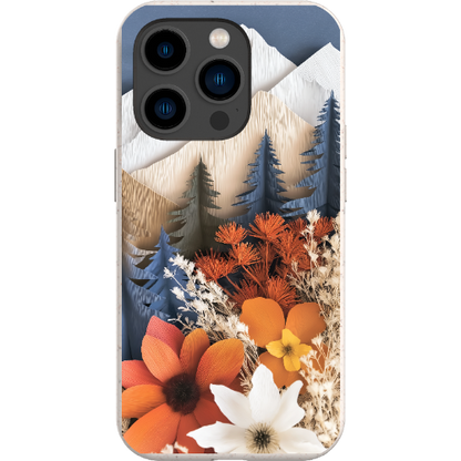 Paper Floral Mountain Bio Case