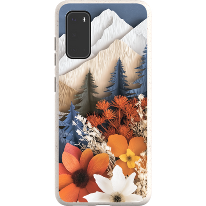 Paper Floral Mountain Bio Case