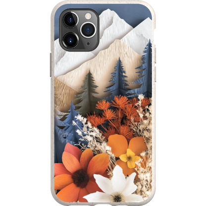 Paper Floral Mountain Bio Case