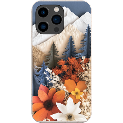 Paper Floral Mountain Bio Case