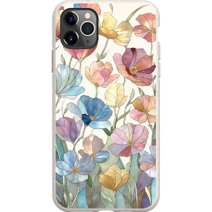Stained Glass Flowers Bio Case