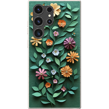 Paper Cut Colorful Floral Bio Case