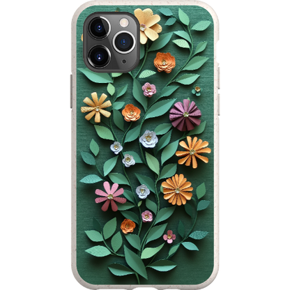 Paper Cut Colorful Floral Bio Case