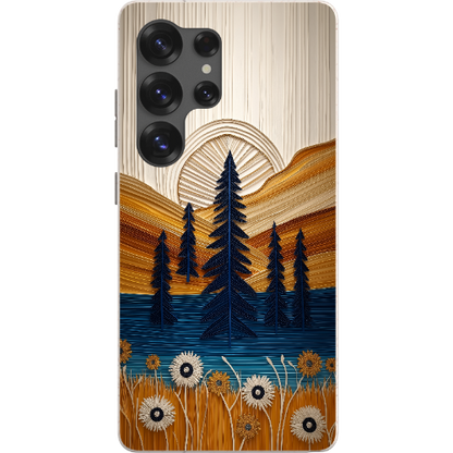 Folded Paper Mountain Bio Case